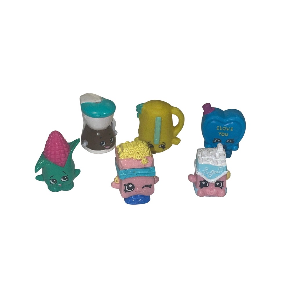 Shopkins Figures Lot Coffee Maker Kettle Corn Sweet Treats Collectibles